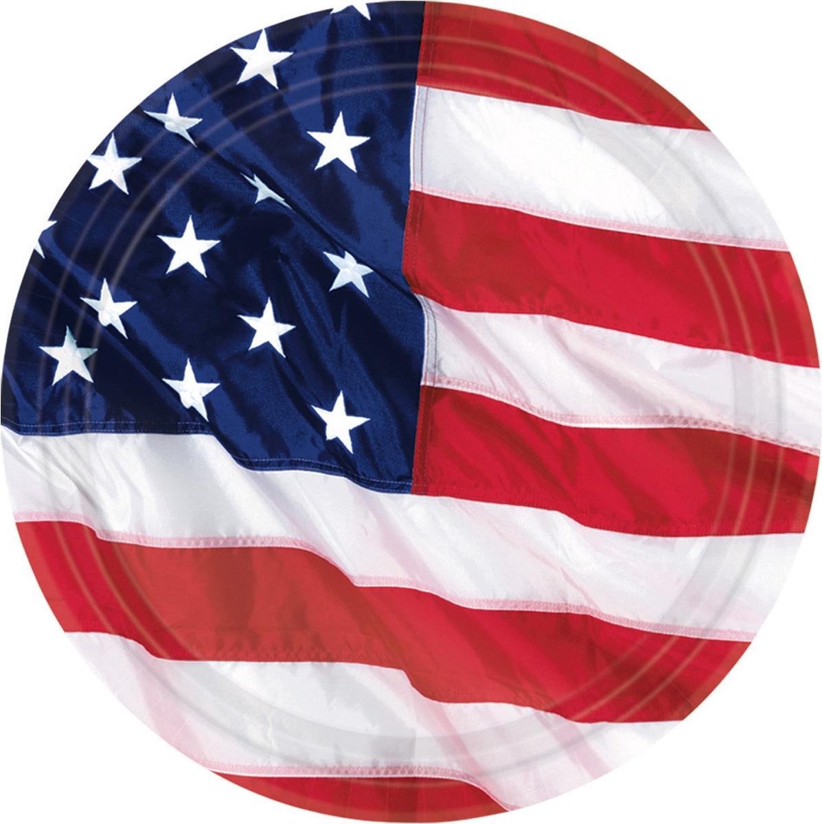 AMSCAN - 8 Amerikaans bordjes - Decoratie > Borden
