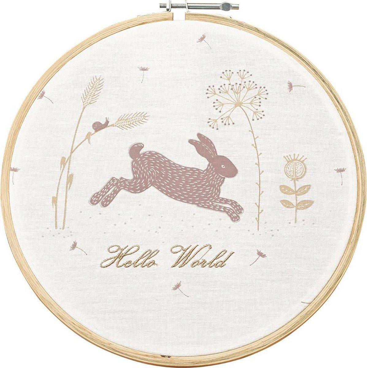 Taftan - Hello World - Schilderijtje geprint met houten lijst 27 cm