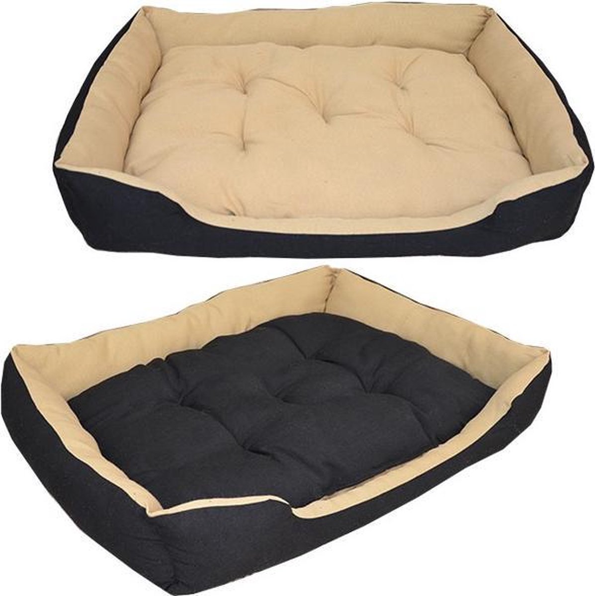 Dierenbed Slank il zwart-beige