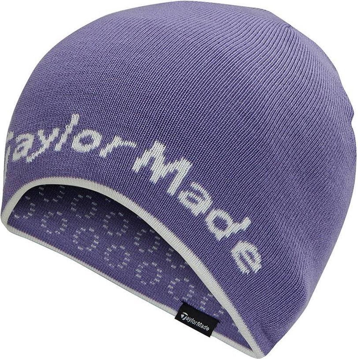TaylorMade Reversable Ladies Beanie - Paars Wit
