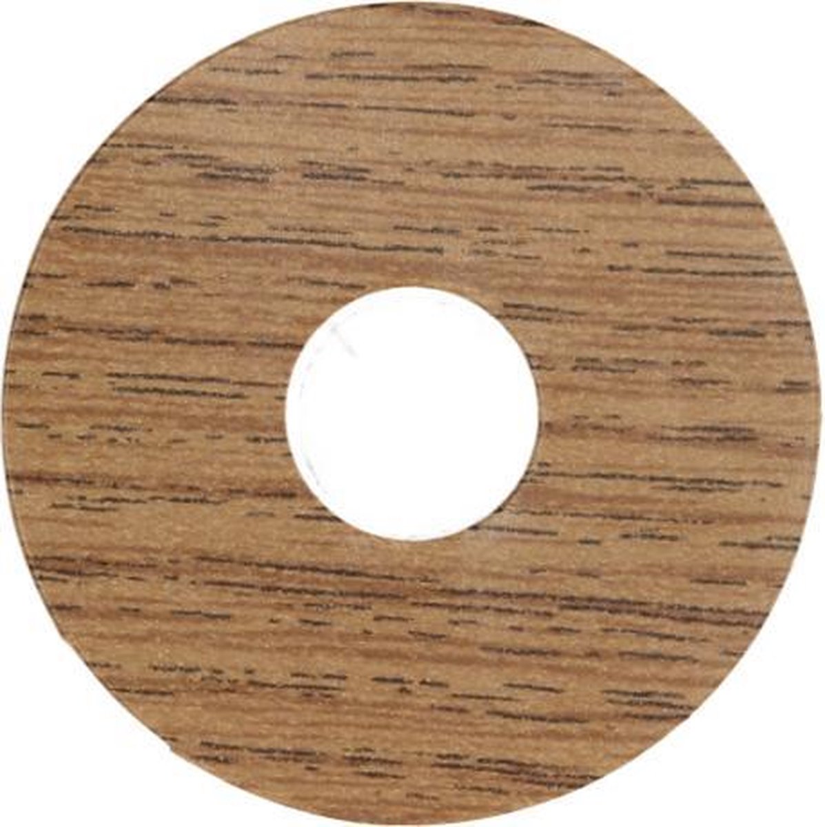 Zelfkl. rozet (17 mm) eiken donker (10 st.)