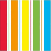 20x Regenboog kleuren servetten 33 x 33 cm - Papieren wegwerpservetten 3-laags