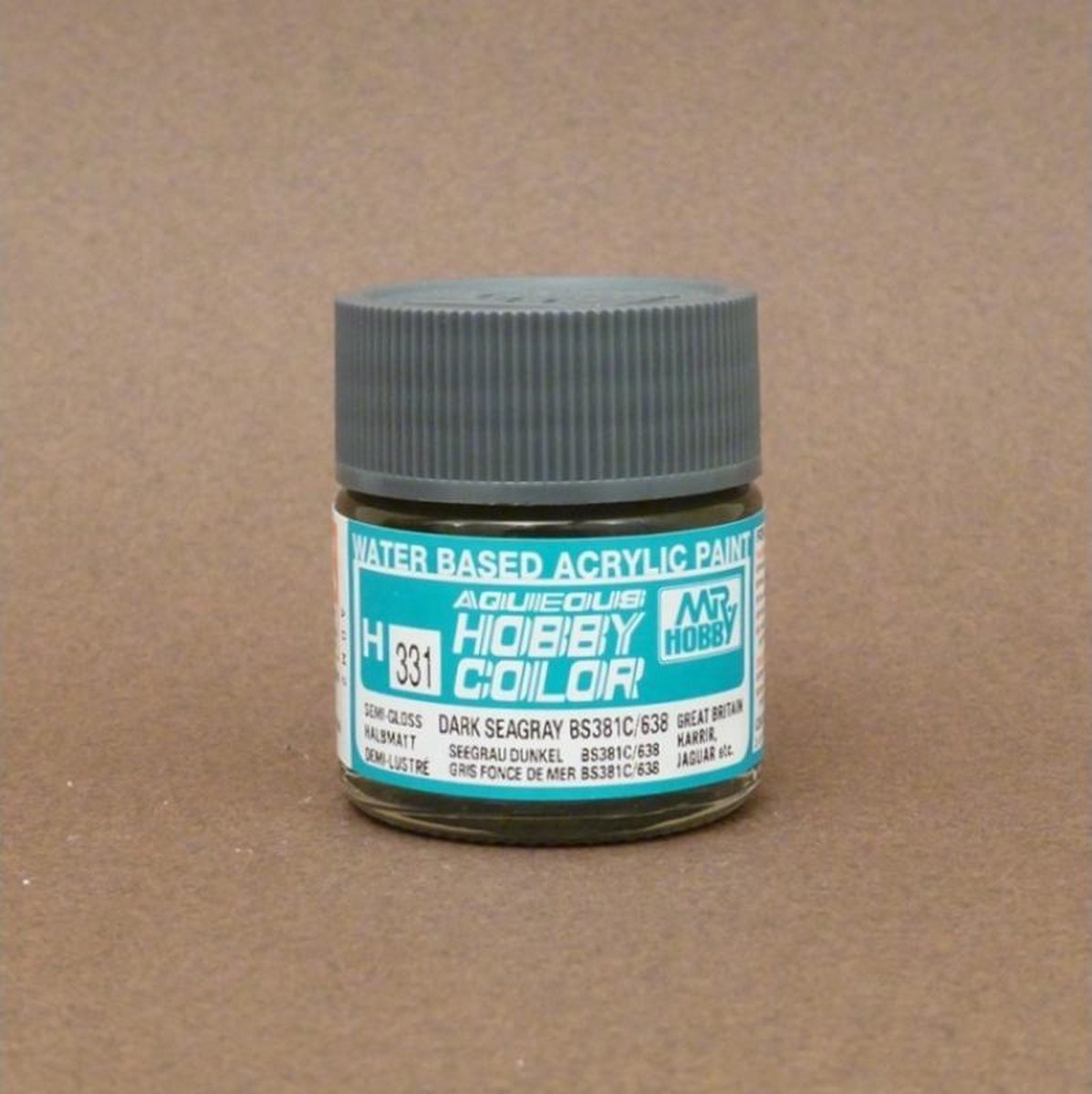 Mrhobby - Aqueous Hob. Col. 10 Ml D.seagray Bs381c/638 (Mrh-h-331) - modelbouwsets