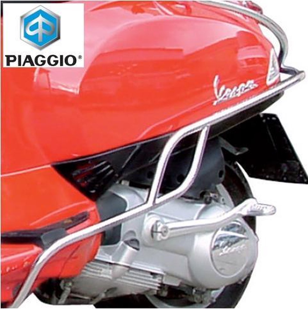 Achtervalbeugelset OEM Chroom | Vespa S