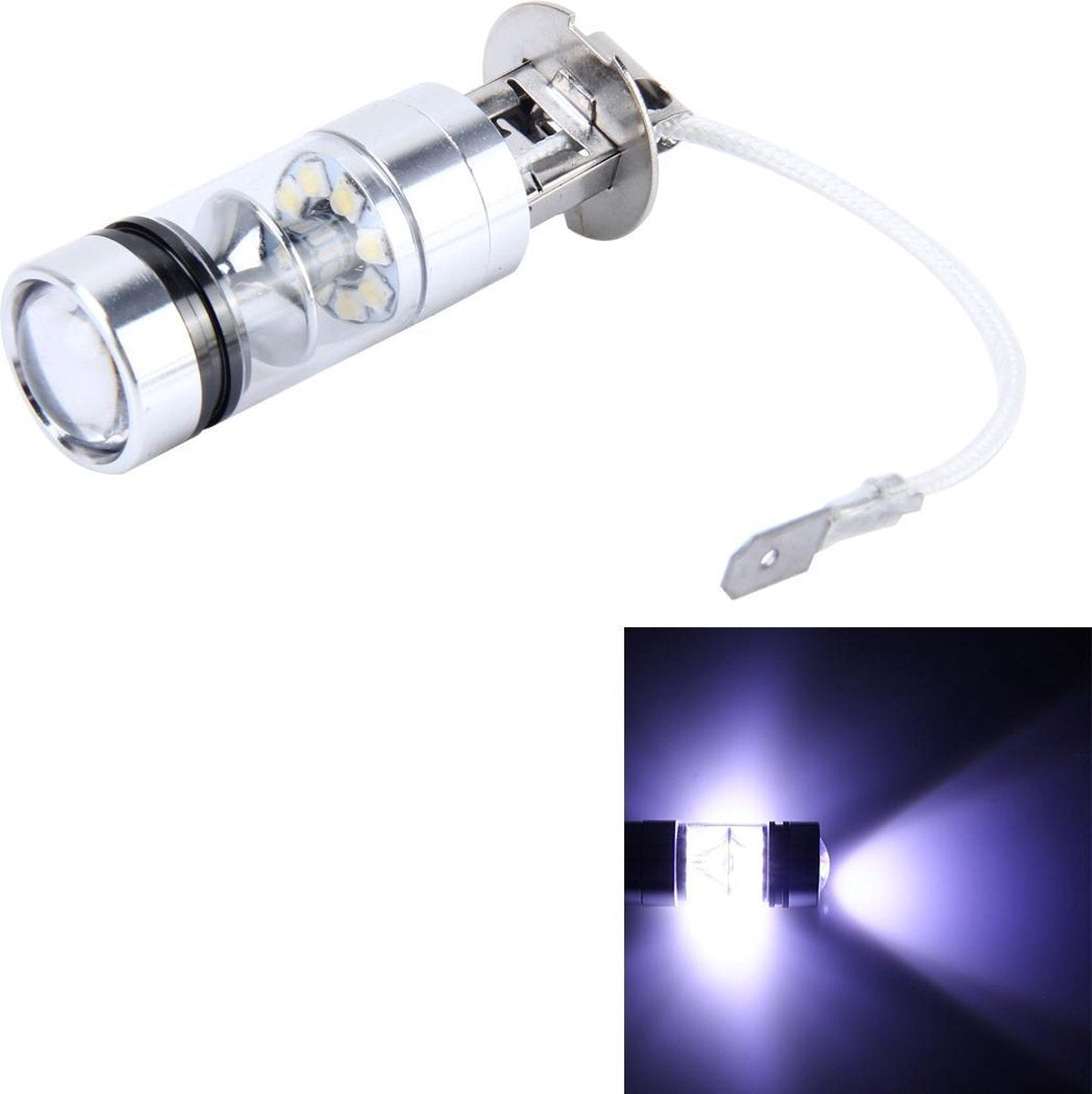 H3 100W 850 LM 5500K 20 SMD-2828-LEDs Mistlampen