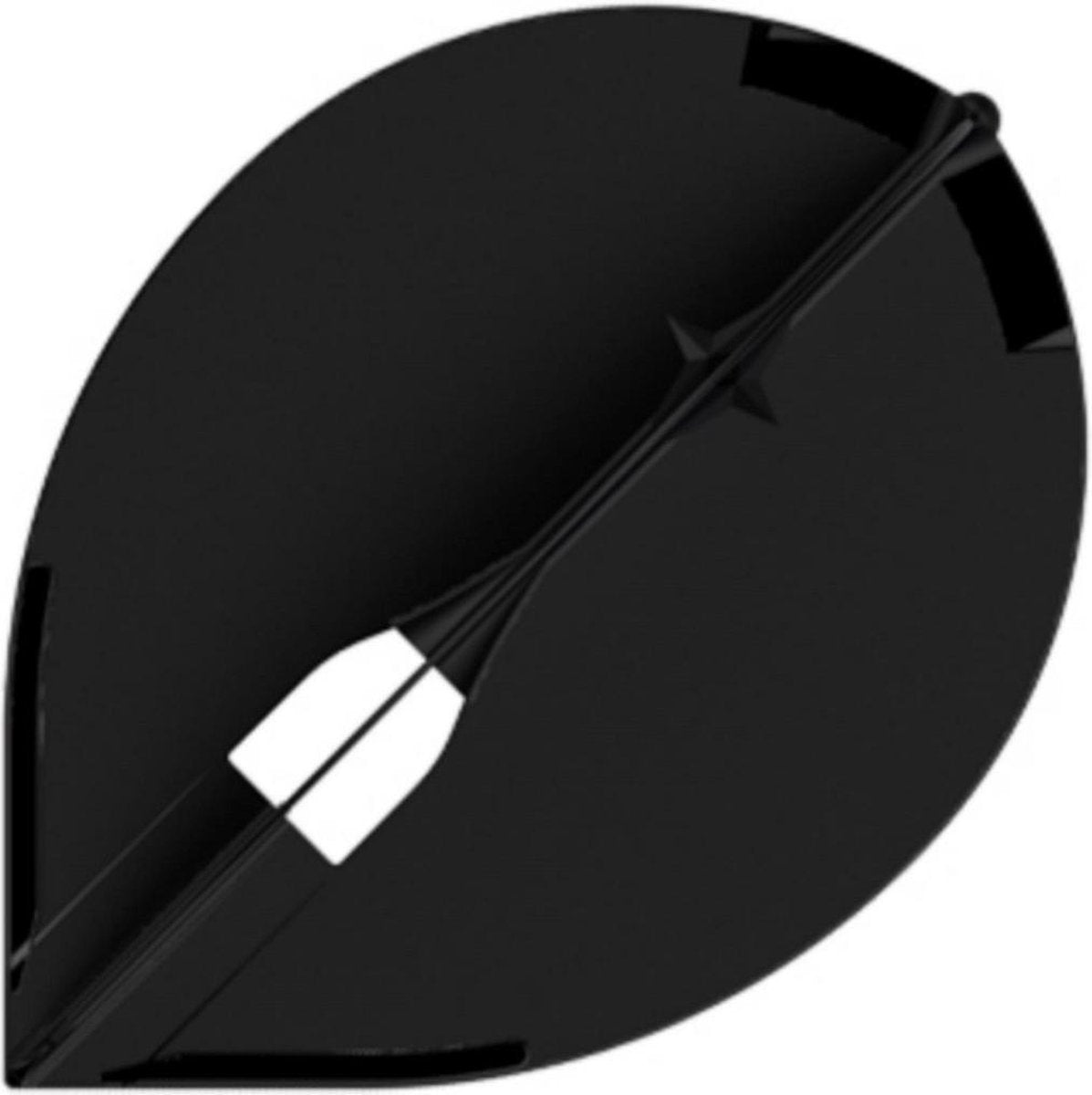 L Style Champagne Dart Flights Pear Zwart
