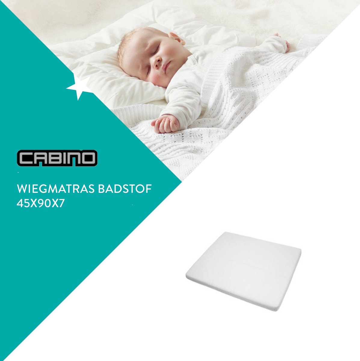 Cabino - Wiegmatras Polyether - 45x90 cm