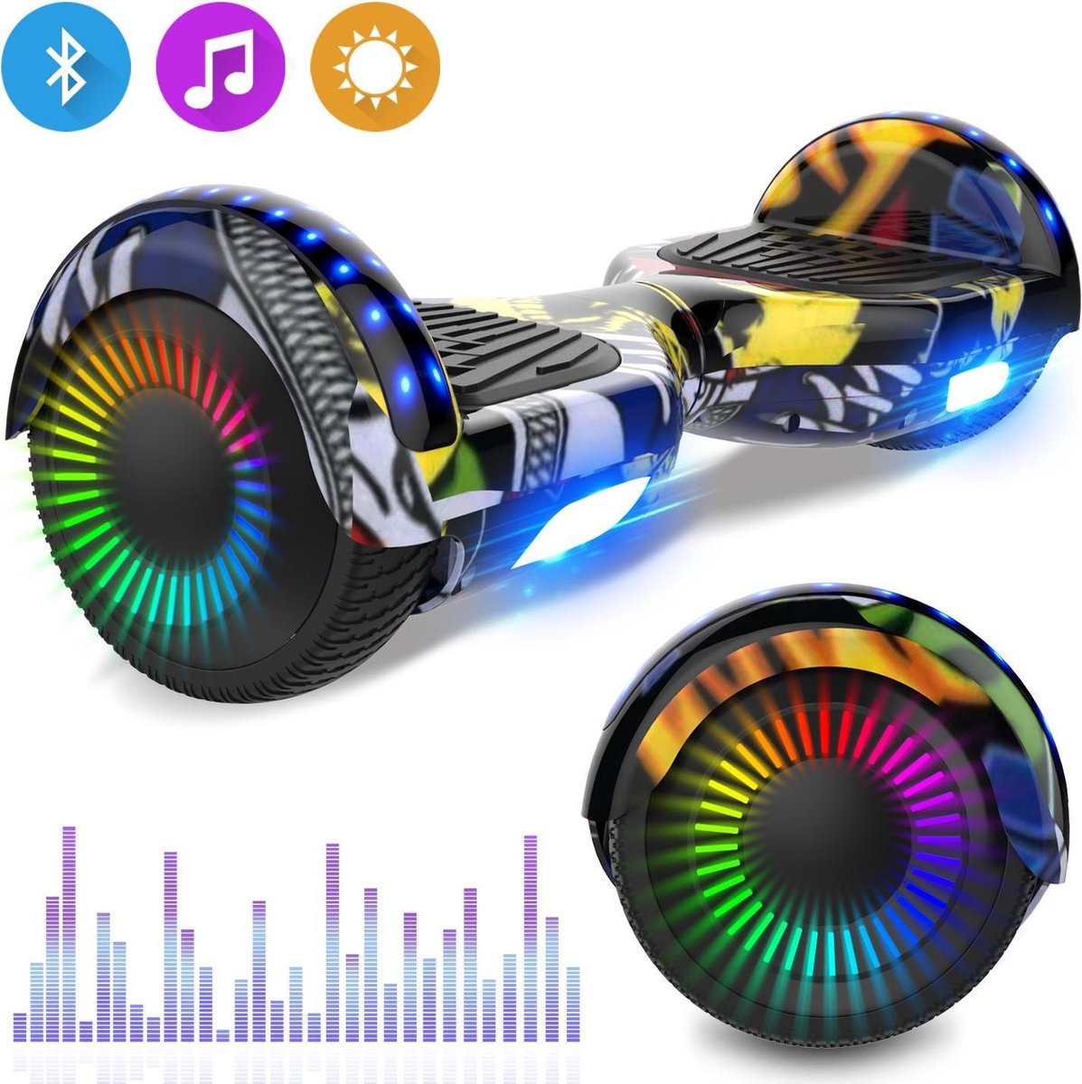 Evercross 6.5 inch Hoverboard met Flits Wielen