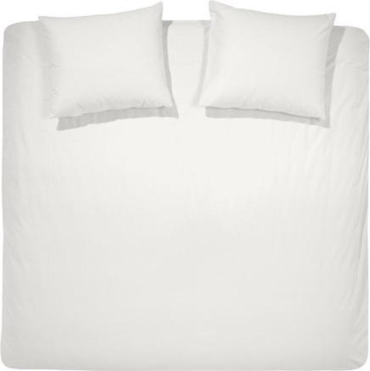 Dekbedovertrekset katoen 200 x 200/220 (02) woolwhite uni Damai