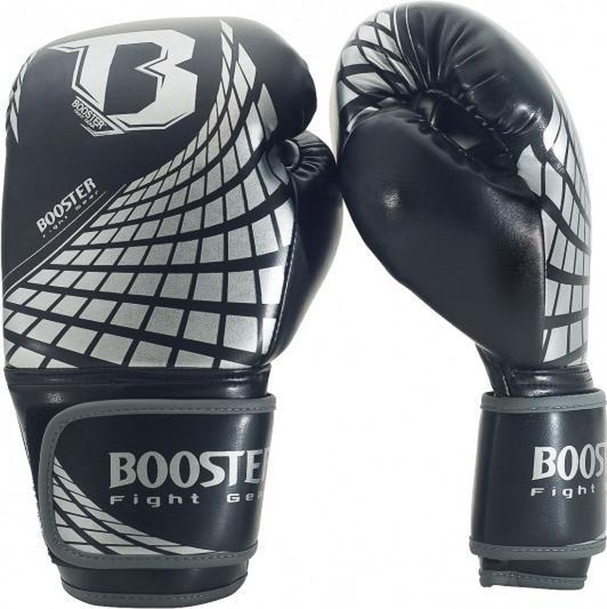 Booster BFG (kick)bokshandschoenen Cube Zwart/Zilver 12oz