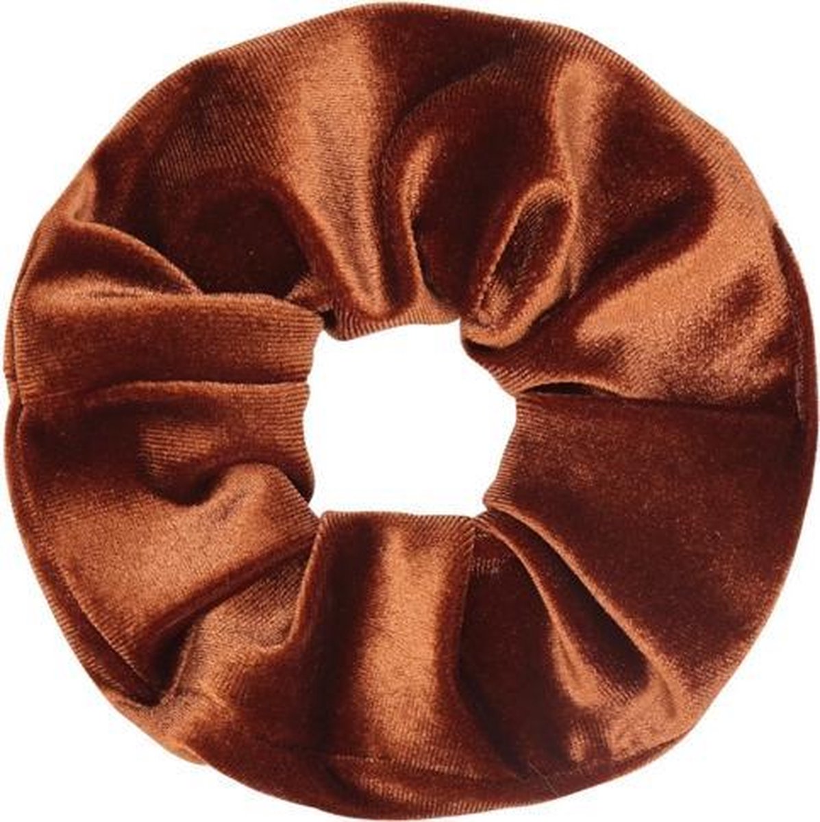 IRSA Scrunchie Velvet Bruin - haarwokkel - Haarelastiek - Haaraccessoire (1 stuk)