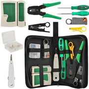 Netwerk Tester - Compleet - Set in etui- RJ45/RJ12/RJ11/Cat5/Cat5e/Cat6/UTP/LAN - Kabeltester Met Krimptang & LSA tang
