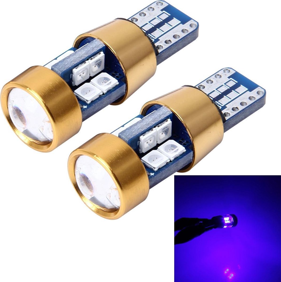 2 STUKS T10 3W foutloos autoverkeerlicht met 19 SMD-3030 LED-lamp