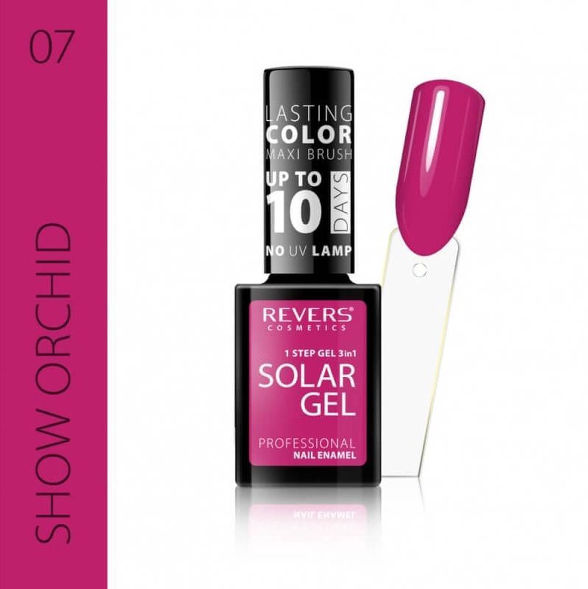 REVERS® 3in1 Solar Gel Nagellak 12ml. – #07 Show Orchid