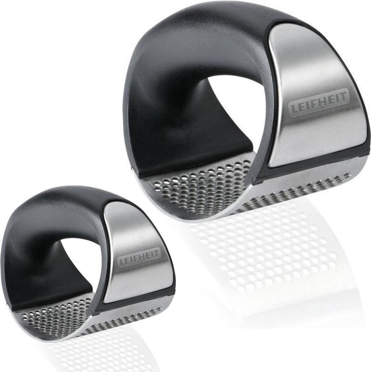 Leifheit Proline Knoflookpers - RVS - Zwart/Zilver - 2 Stuks