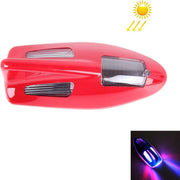 Zonne Kleurrijk Licht Anti Botsing Haaienvin Auto Achterlicht LED Flits Waarschuwingslampje Waarschuwingslicht (Rood)