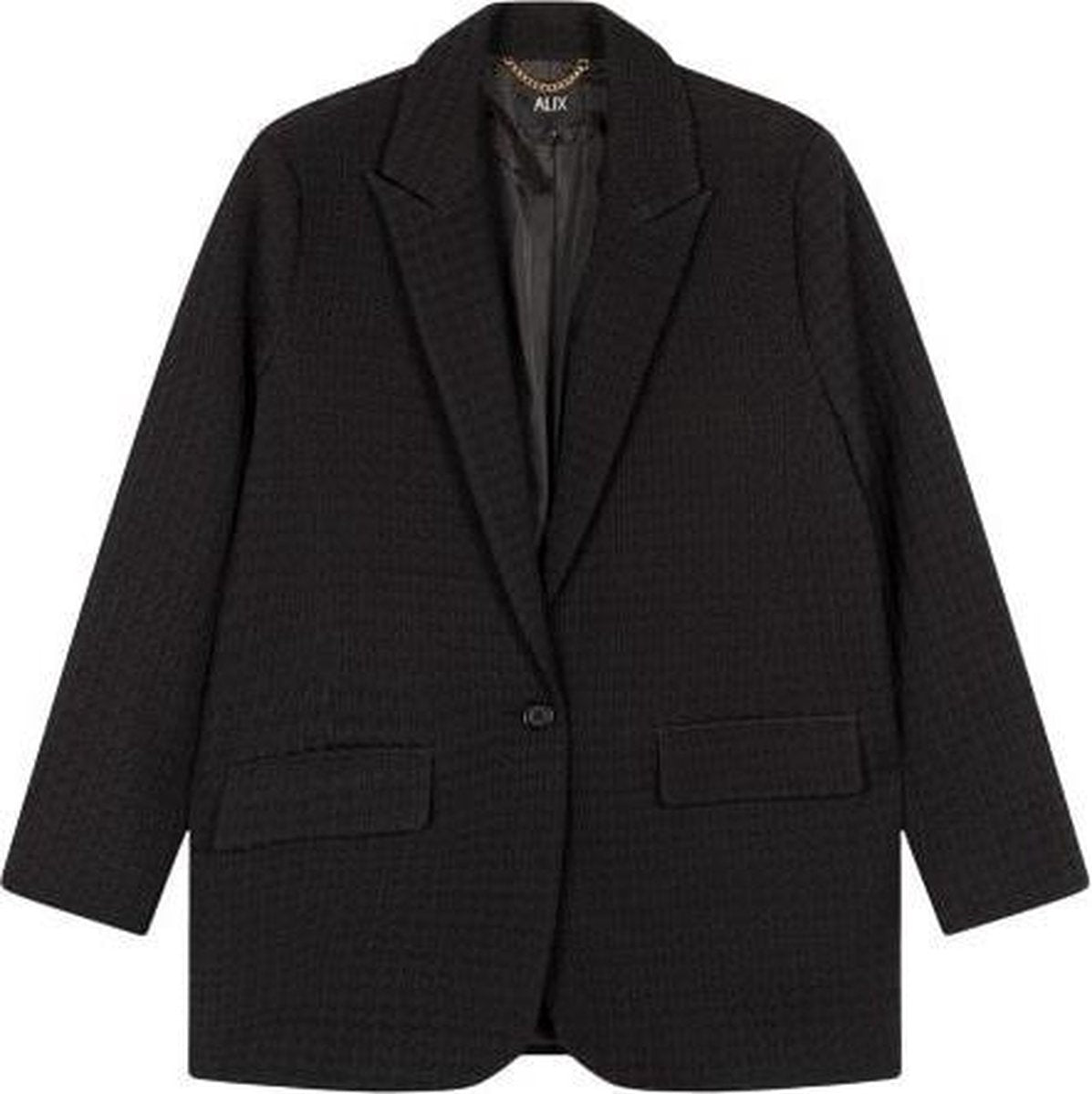 Alix the label Houndstooth Blazer Zwart  dames maat S