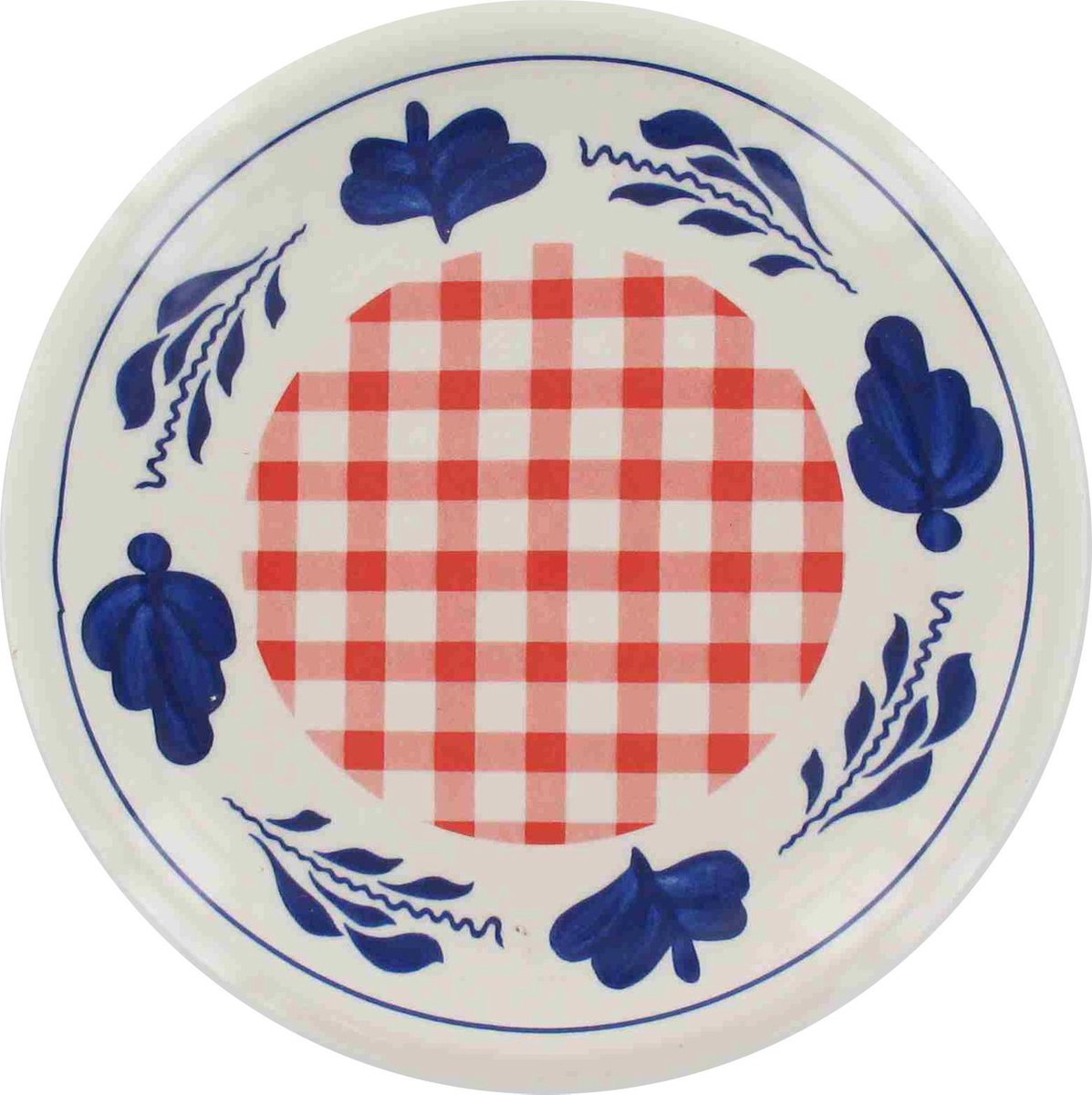 Boerenbont & Bonter Menuet Gebaksbordje - Ø 16 cm - Rode Ruit
