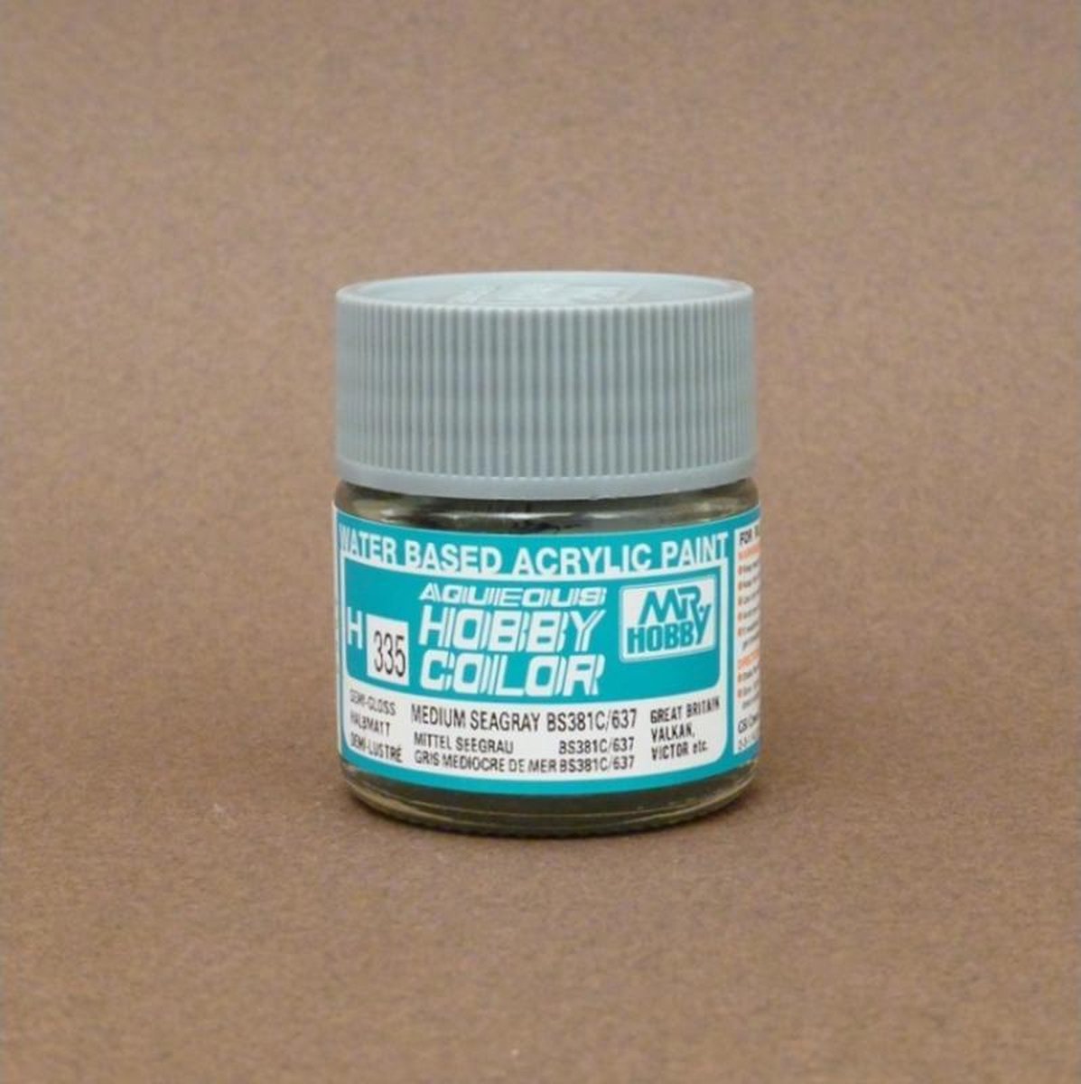 Mrhobby - Aqueous Hob. Col. 10 Ml Med. Seagray Bs381c/637 (Mrh-h-335) - modelbouwsets