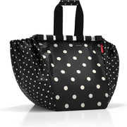 Reisenthel Easyshoppingbag - Boodschappentas voor winkelwagen - Opvouwbaar - Polyester - 30L - Mixed Dots Zwart;Wit;oranje