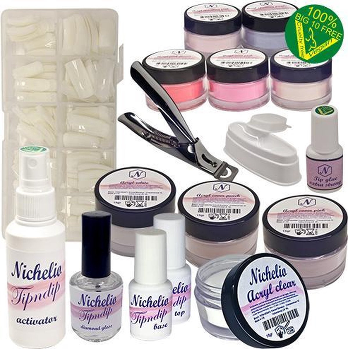 Tip en dip set LUXE - Nichelio - dipping systeem