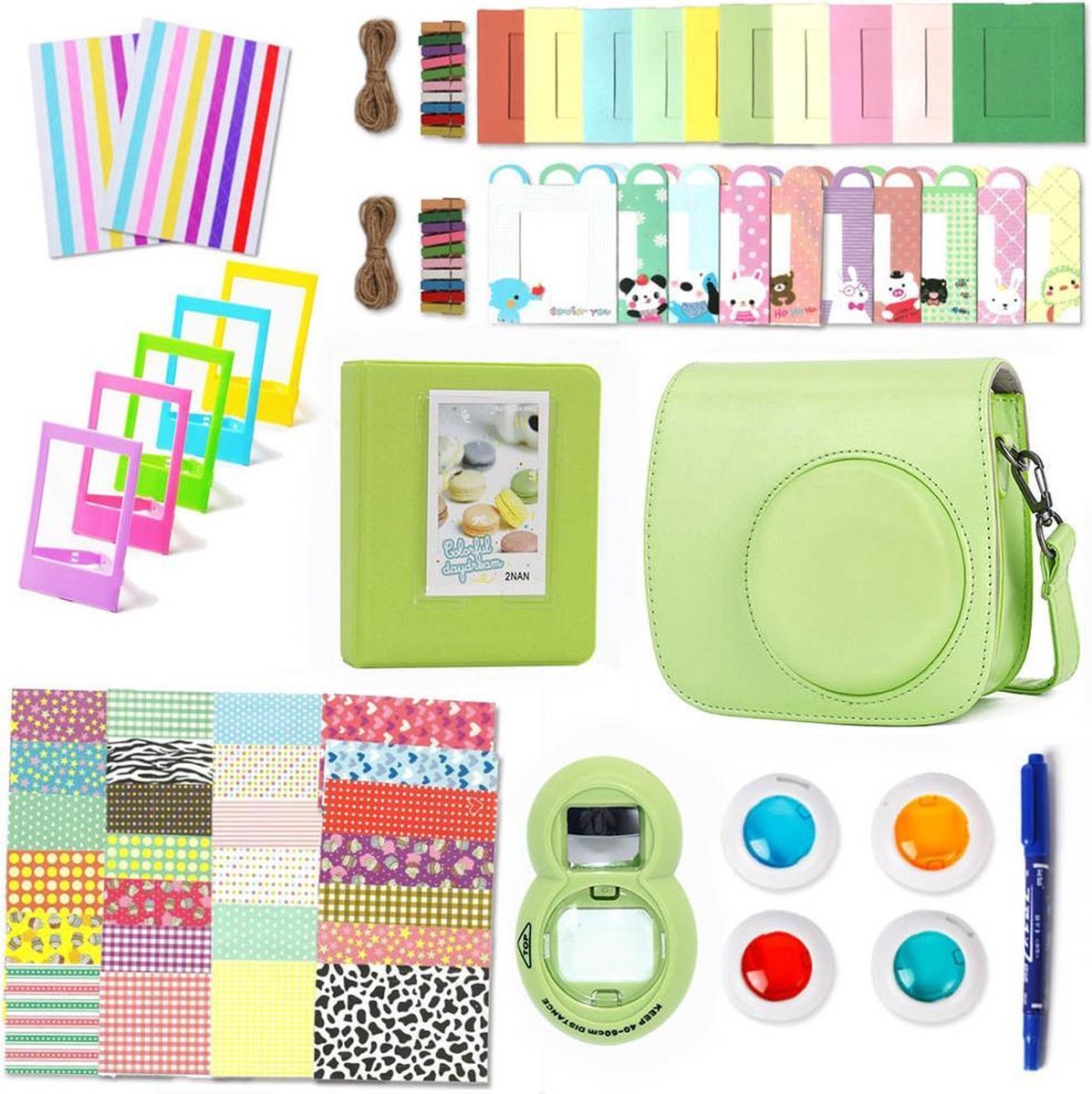 10-in-1 Fujifilm Instax Accessoires Pakket - Groen