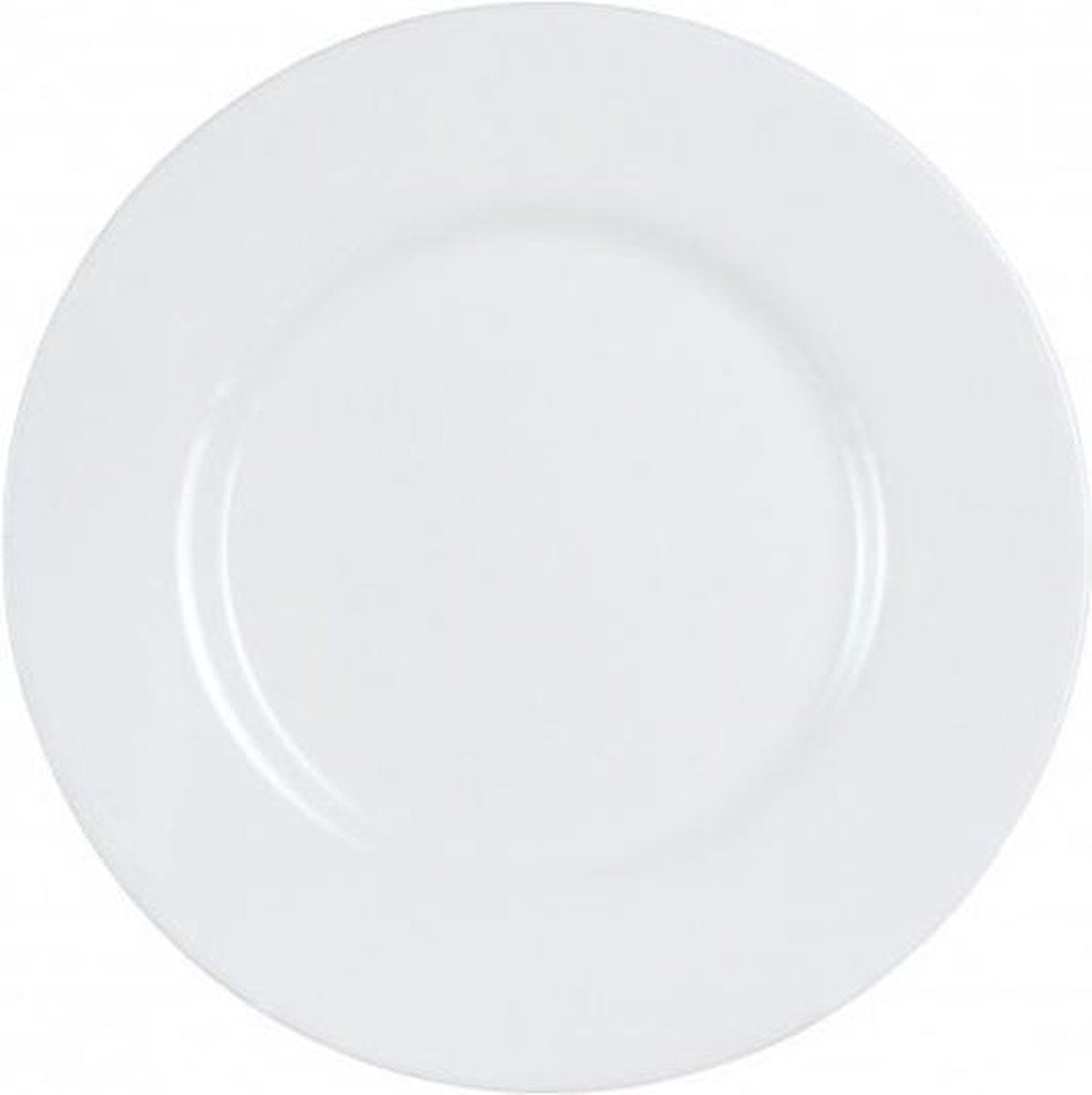 12x Dessert/gebaksbordjes wit glas 19 cm - Kleine glazen bordjes - Tafel dekken