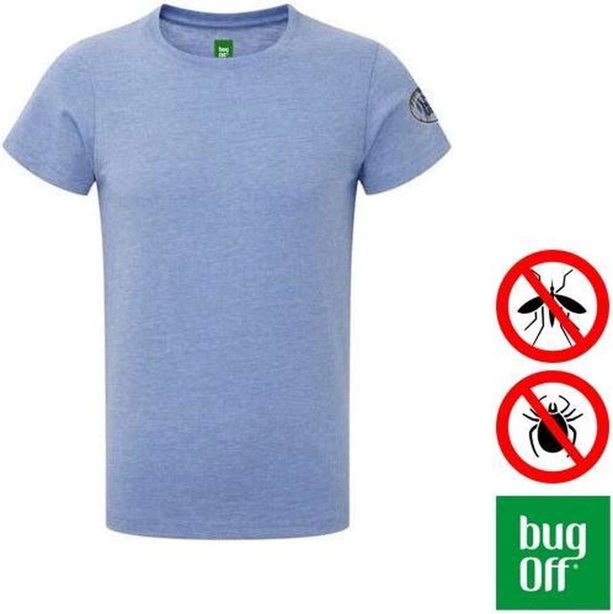 BugOff - insectwerende heren T-Shirt blauw