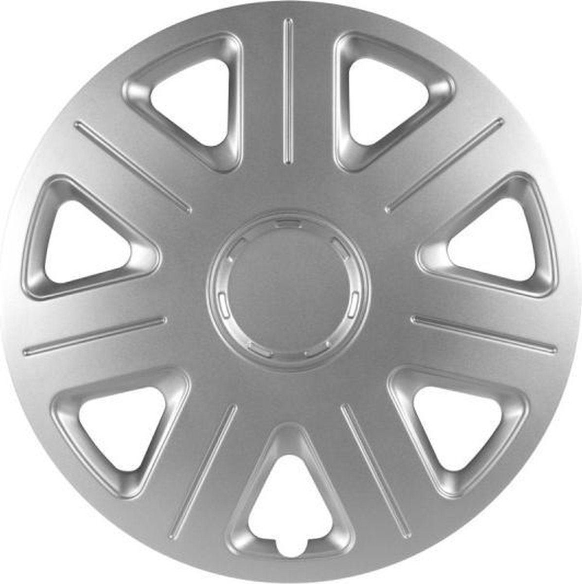 Wieldoppen Master zilver 14 inch 4-delig set