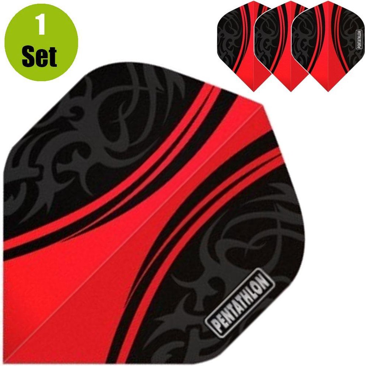 Pentathlon Vizion Swish Dartflights - Rood- ()