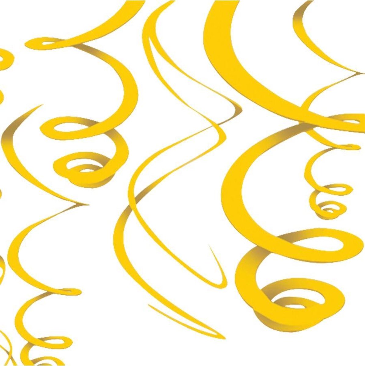 AMSCAN - Gele plafondversiering - Decoratie > Slingers en hangdecoraties