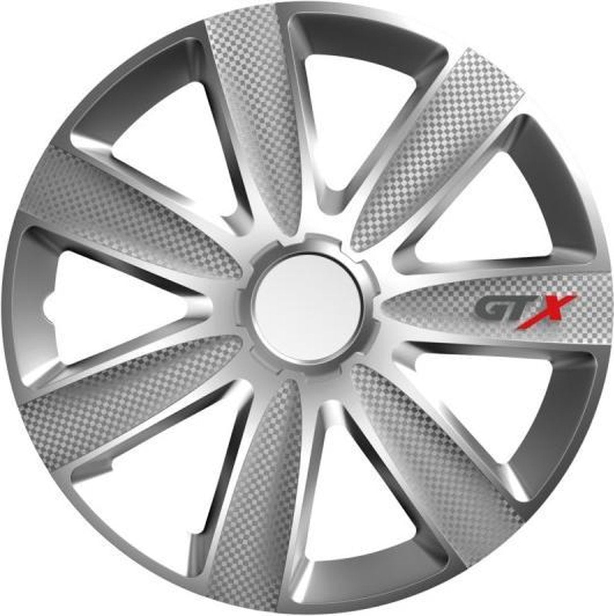 Versaco GTX Carbon - Wieldoppen - Zilver - 13 inch - 4 stuks