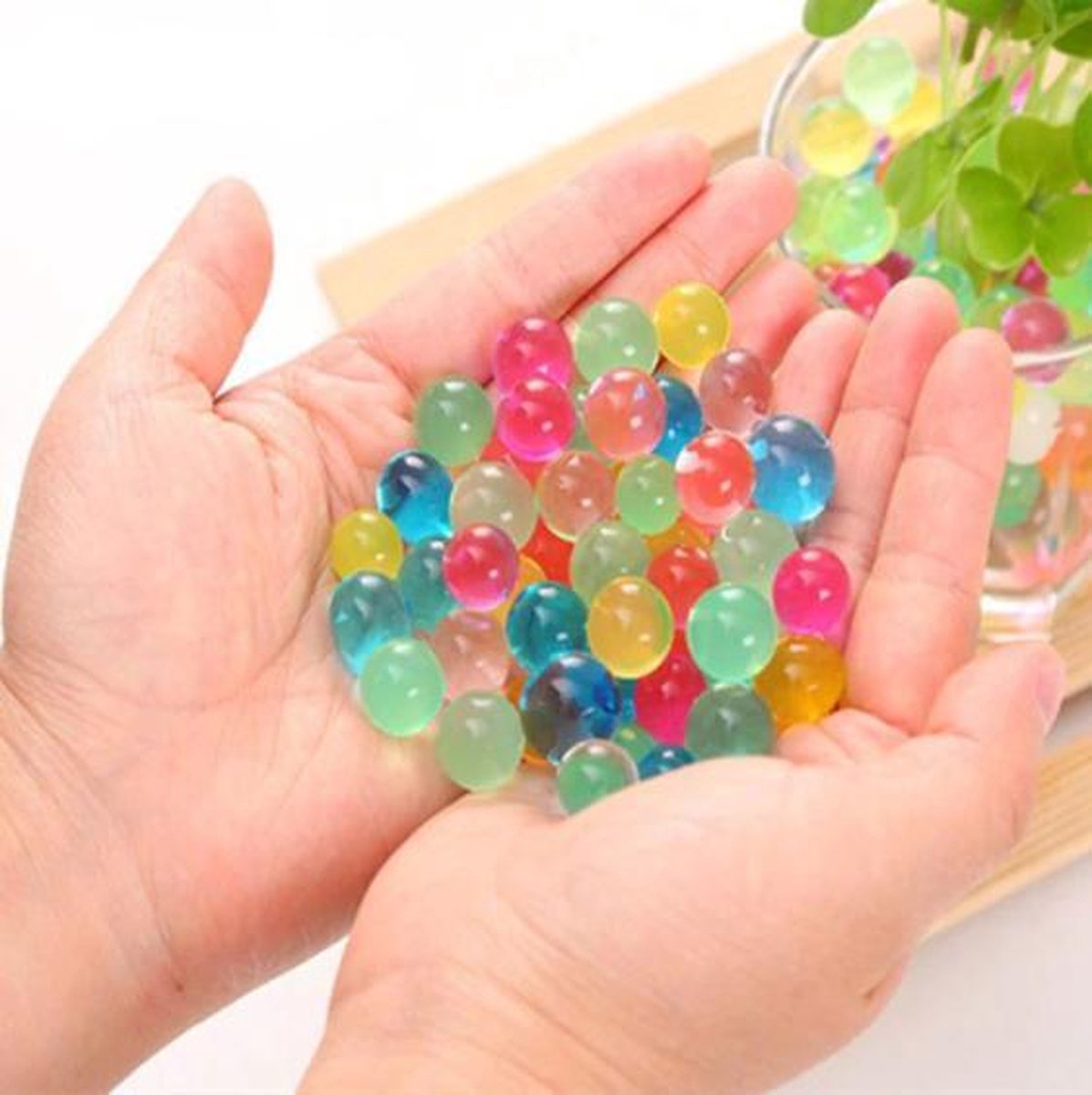 FSW-Products - 500 Stuks - Water Absorberende Balletjes - Mix Kleur - Gel - Vazen