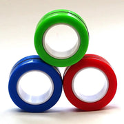 Fidget speelgoed. 3 Magnetische Ringen Blauw / Rood / Groen. Na de populaire Tangle het ideale speelgoed voor motorische onrust.