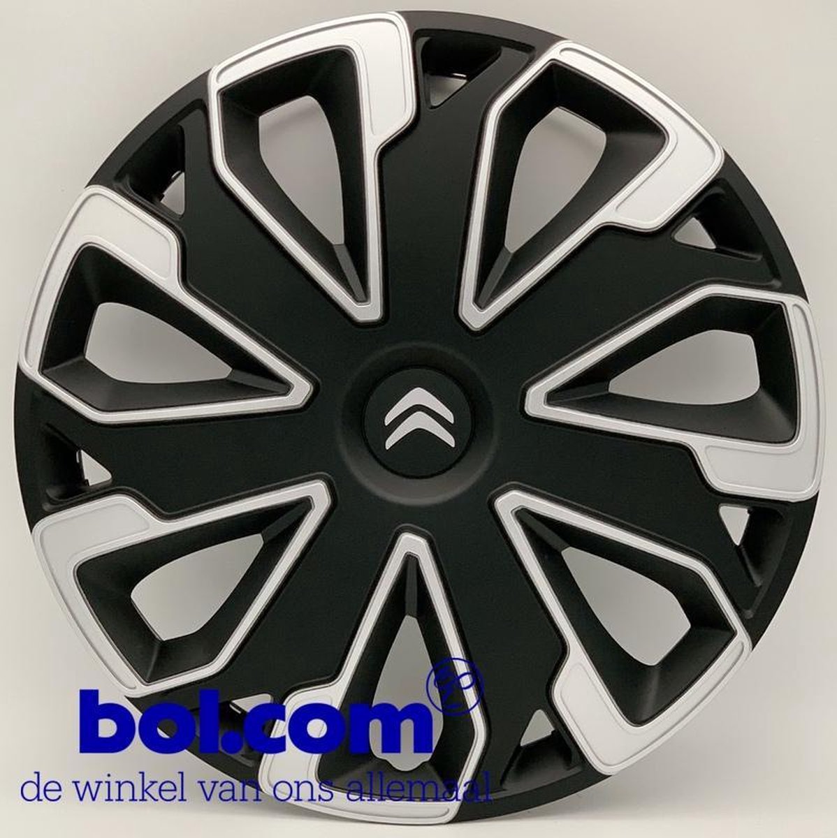 Zwarte wieldoppen Citroen 14 inch Citroën wieldoppen zwart - CIT494L14 - Alternatief voor o.a.CIT49214- CIT49114 - 9406 F2 - 9406F2 - B000693380 - 42602-0H090 - 5416 R4 - 5416R4 - B000880080 - 5416H0 - 5416 H0 - CIT43914 - B00088008