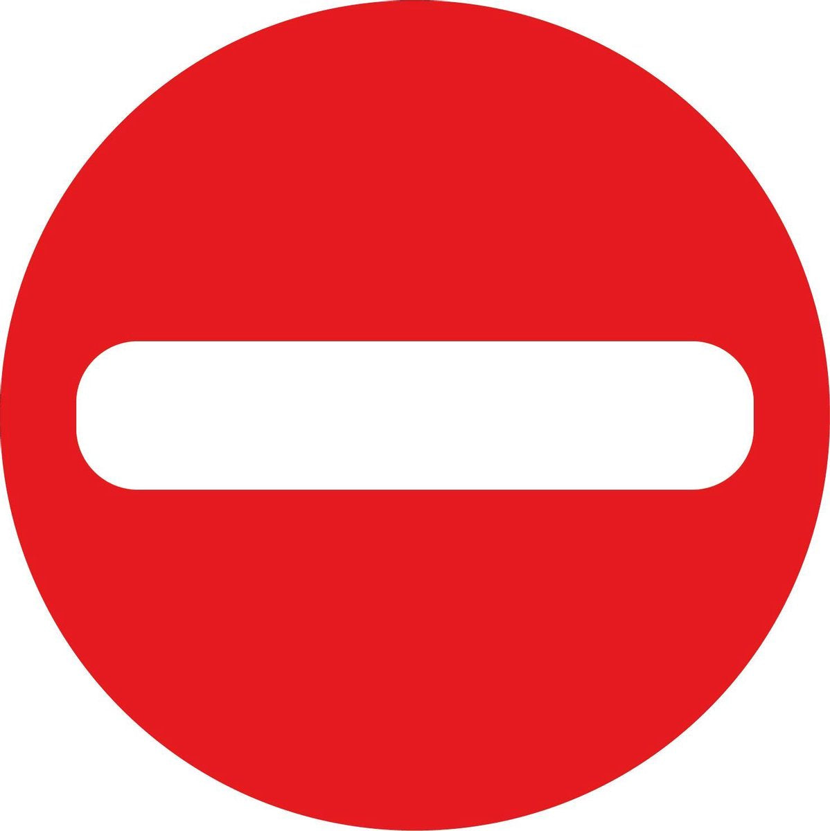 Vloersticker Corona Looproute | Looprichting | éenrichting | verboden toegang | Corona sticker | Rood ø25cm