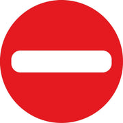 Vloersticker Corona Looproute | Looprichting | éenrichting | verboden toegang | Corona sticker | Rood ø25cm