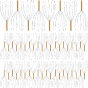 relaxdays 48 x hoofdmassage spin goud - hoofd massage - hoofdspin - 24