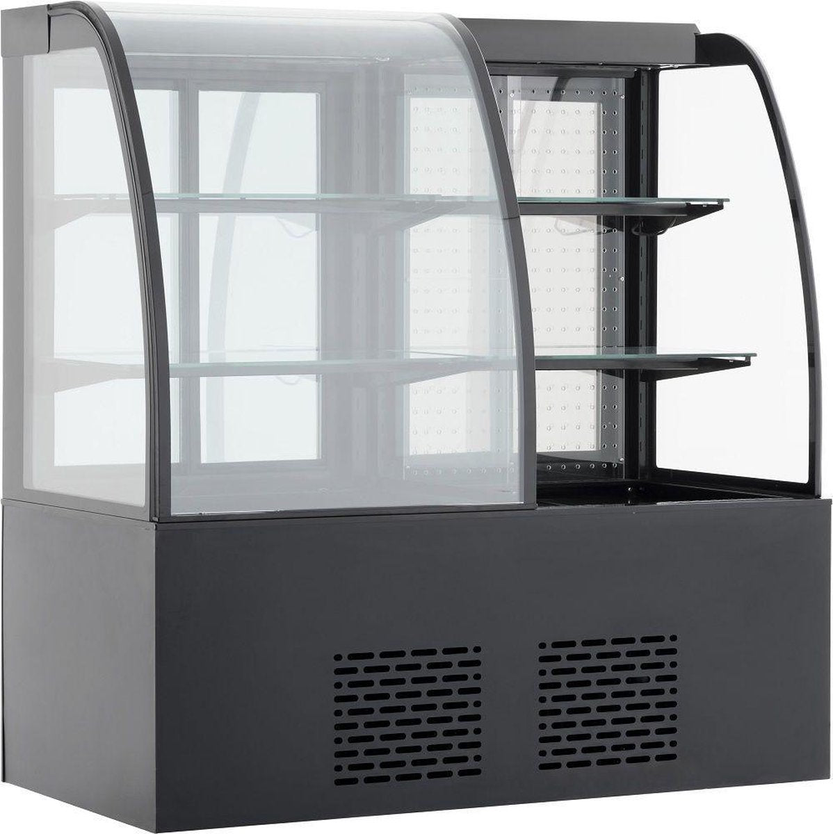 Professionele Combisteel Koelvitrine 345+300L | 7305.0005 | Horeca