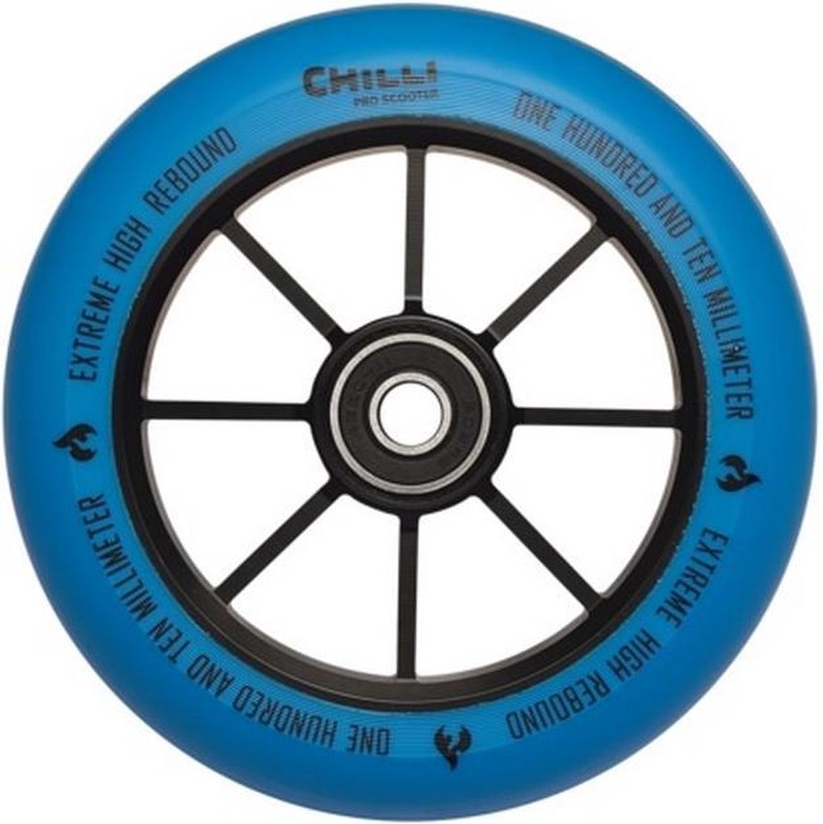 Chilli Pro Scooter Base Stuntstep Wiel - 110mm - ABEC 9 - Blauw - 1 stuk