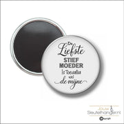 Button Met Magneet 58 MM - De Liefste Stiefmoeder Is Toevallig Wel De Mijne