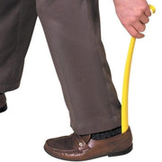 Schoenlepel kunststof met haak - Geel | Lengte 41cm | Able2