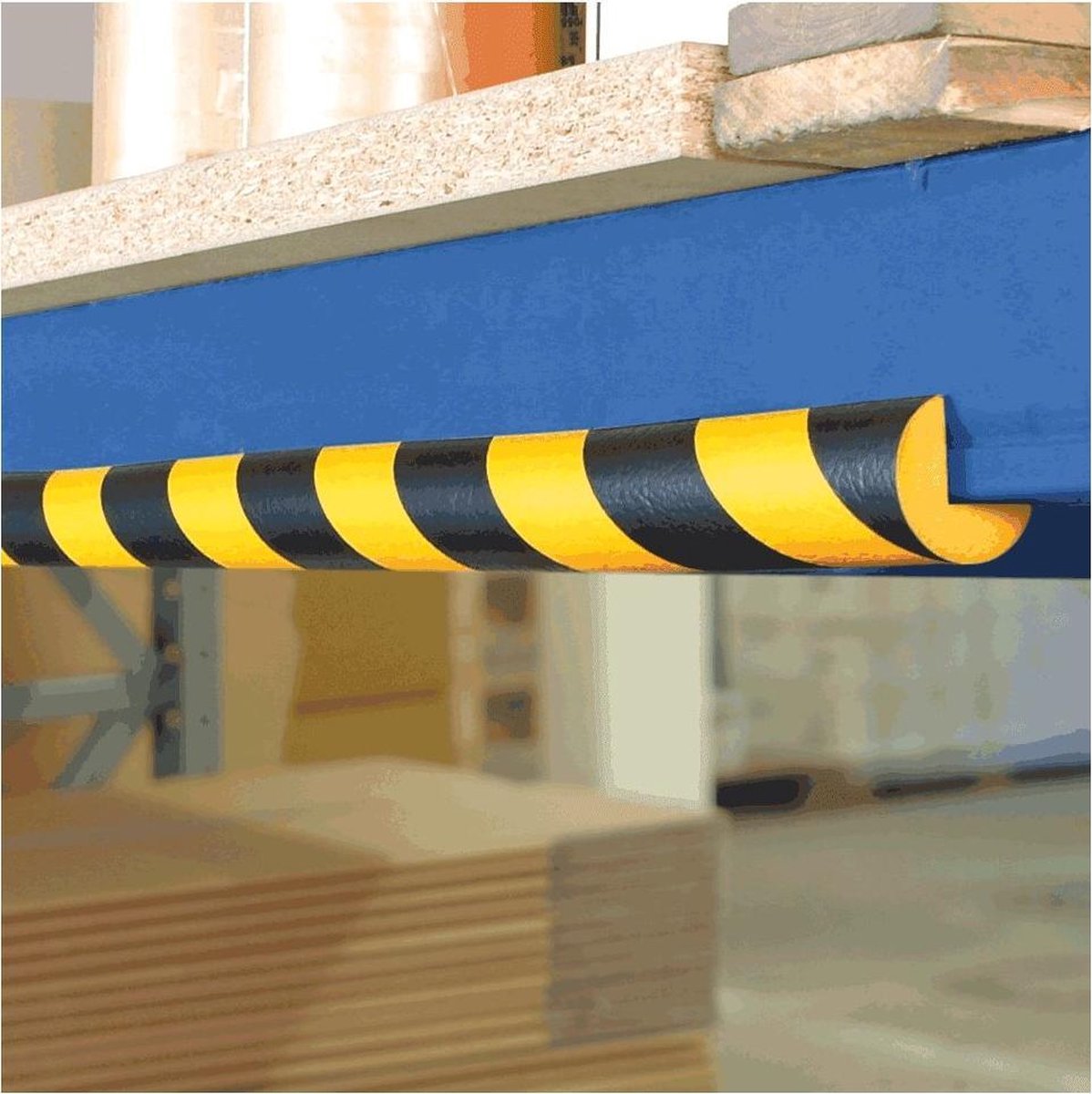 Stootrand hoekbeschermer Type A+ lengte 1 m Geel