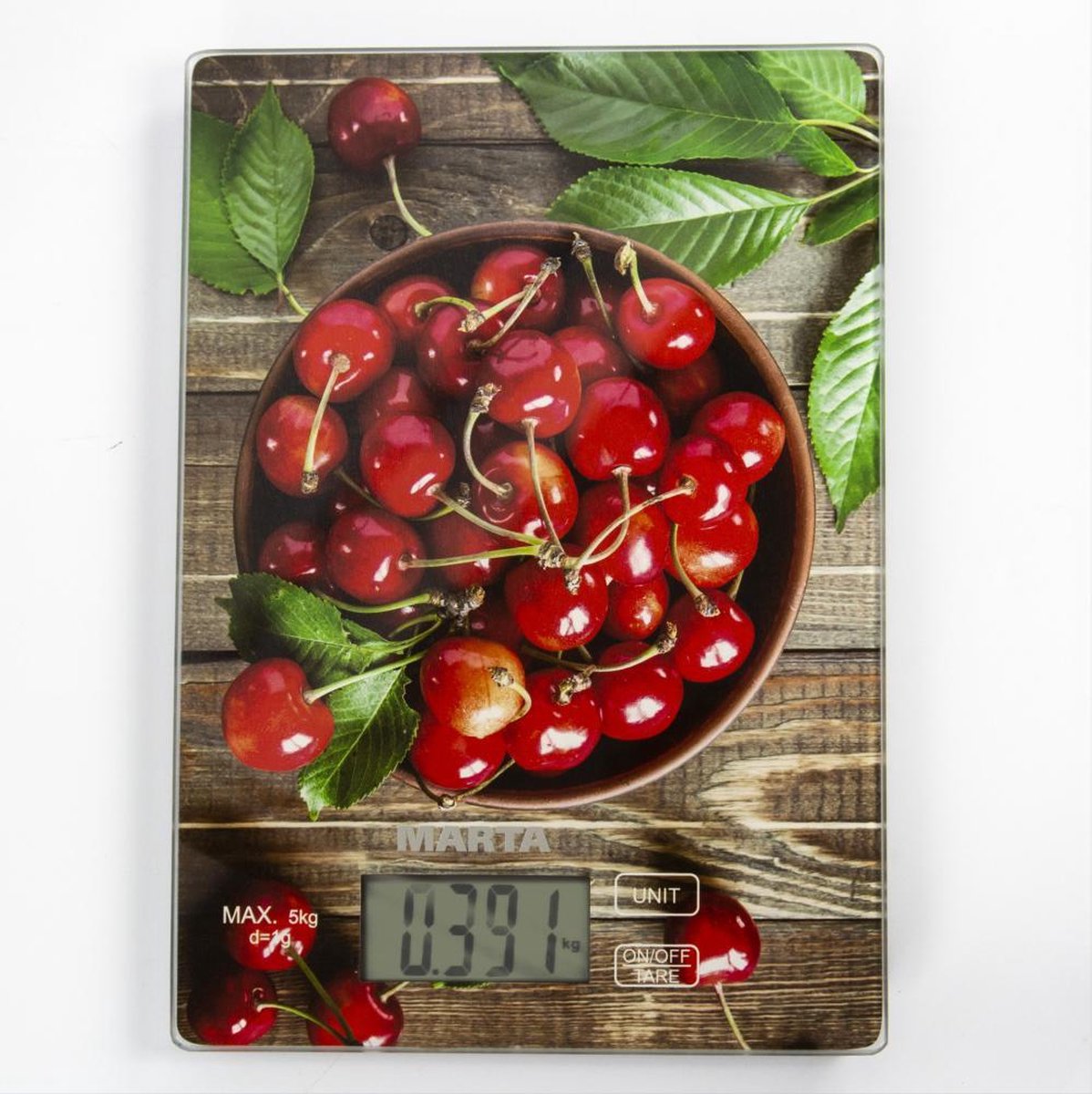 MARTA MT-1636 Elekektronische keukenweegschaal|5kg|sour cherry