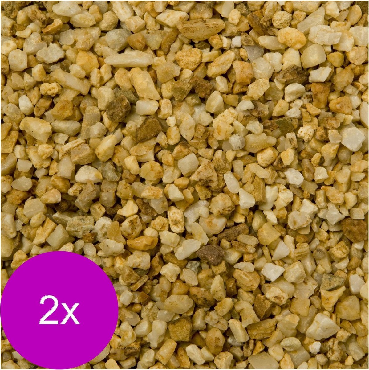 Vdl Aquariumgrind Cortona 3-6 Mm - Aquarium - Siergrind - 2 x 10 kg Bruin Multi-Color