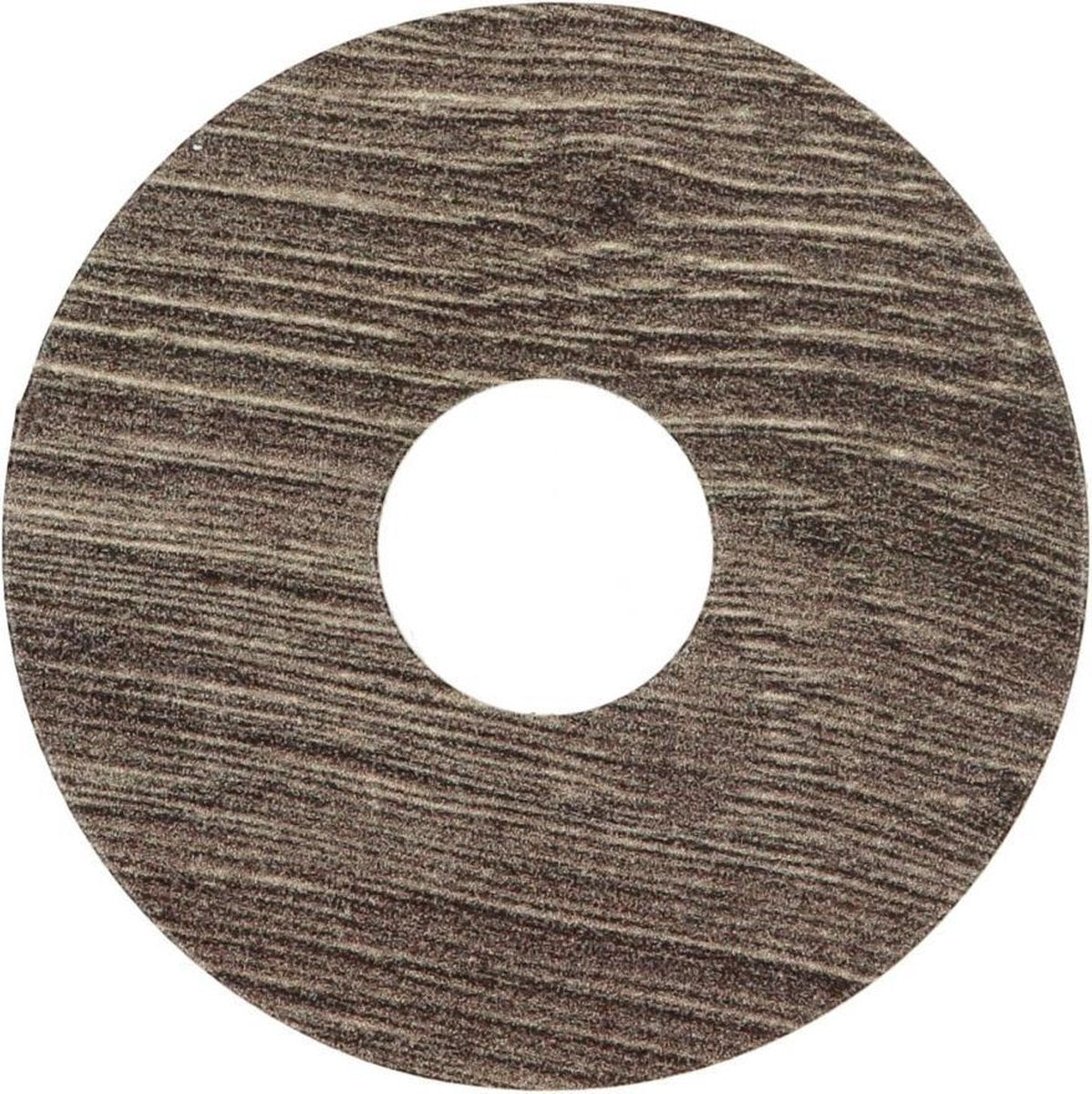 Zelfkl. rozet (17 mm) eiken drijfhout bruin (10st)