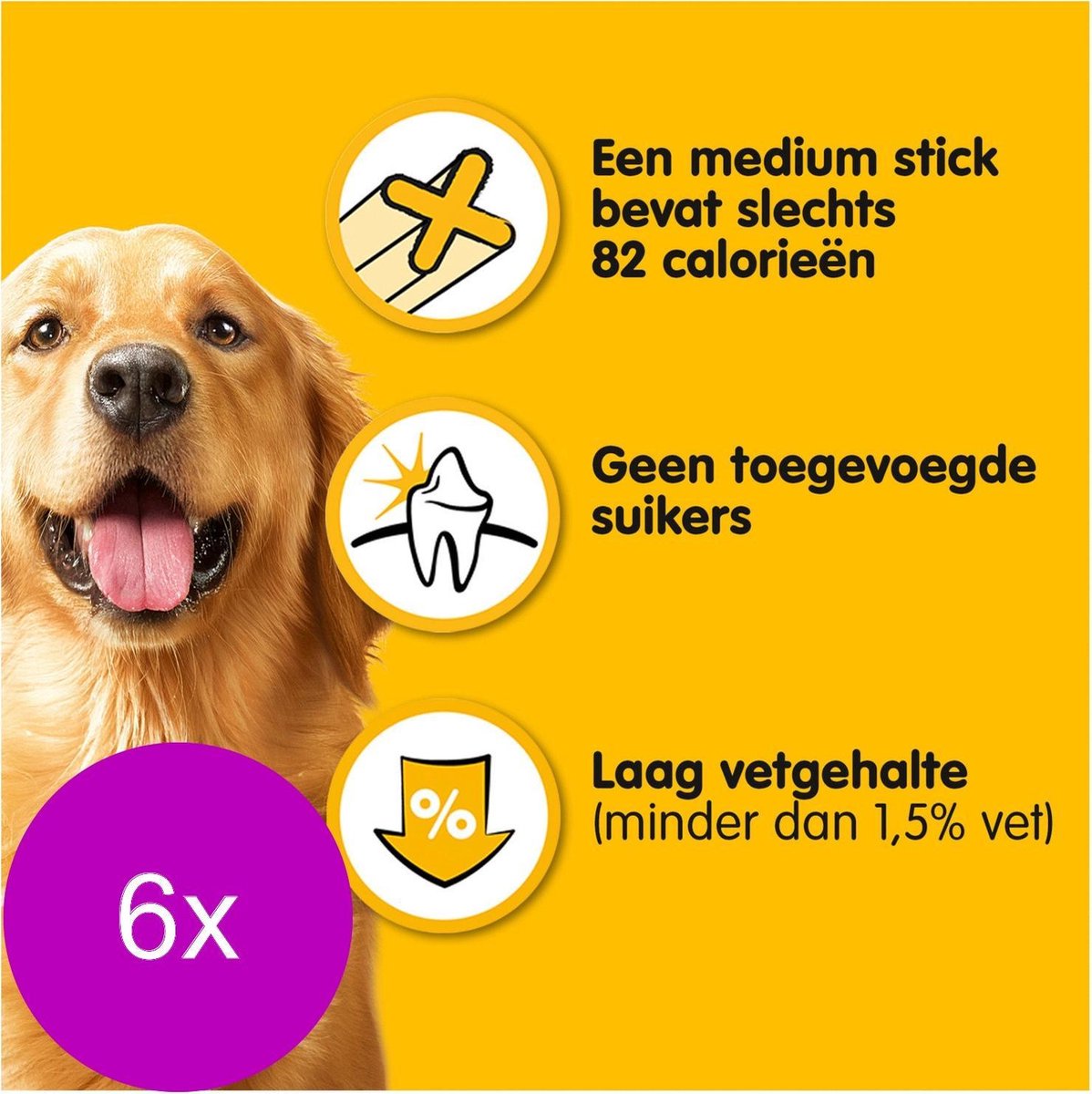 Pedigree Dentastix - Hondensnacks - 6 x Dental 7 stuks Medium