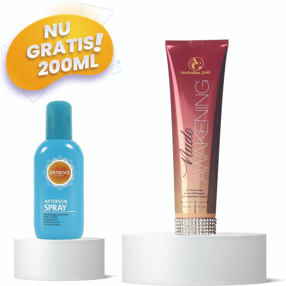 Australian Gold ® Nude Awakening  - Zonnebank - Zonnebankcreme - Zonnebank creme - Bronzer - Gelaatsbruiner - 250 ML