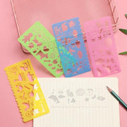 FSW-Products - Cartoon Tekensjablonen voor Kids - Hobby & Creativiteit - Tekenen & Kleuren - Kinderen | 4 stuks - Teken Vormpjes - Vormpjestekenen