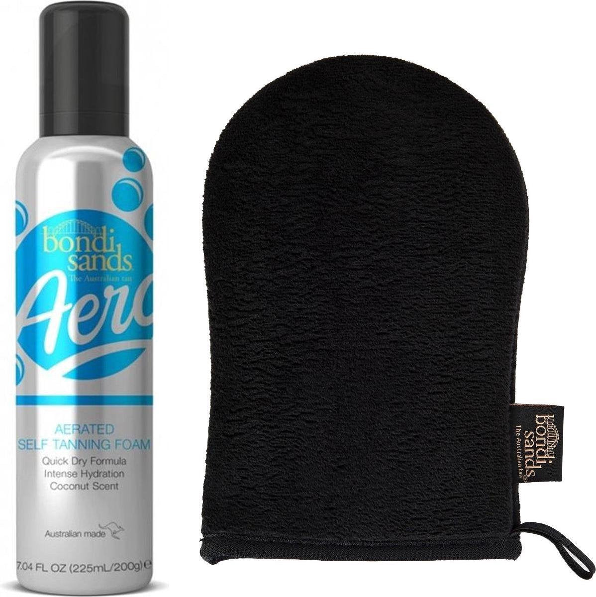 Bondi Sands Aero Self Tanning Foam 225 ml - Dark. en Application Mitt